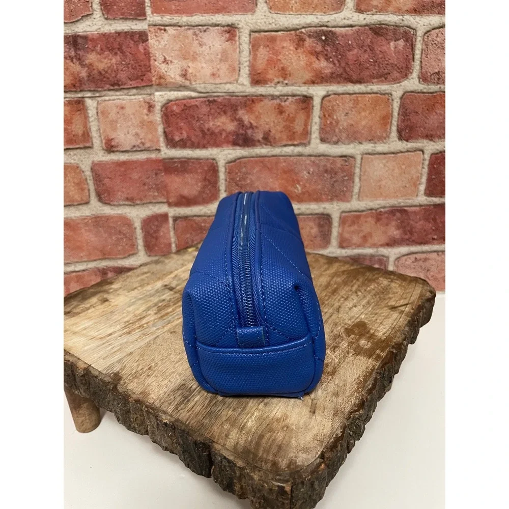 Lug Jib XL Quilted Cosmetic Pouch Sapphire Blue Travel Makeup Bag New